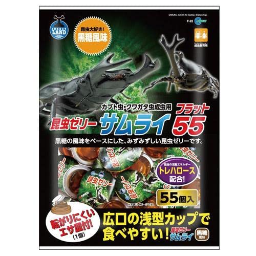 Amazon | マルカン 昆虫ゼリー サムライ フラット55×3袋 | CHARM