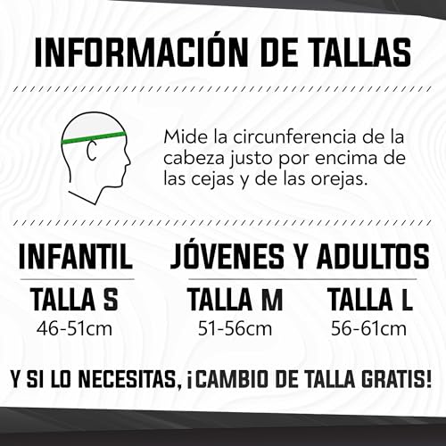 Wayout Sports - Casco Deportivo Unisex - Jóvenes y Adultos (Medium, Negro) - imagen 5