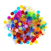 YAZWUR 100 Stück Magnetisches Bingo-Set – Metallring-Chips, Kunststoff-Poker-Spielsteine, Marker, Mathematikzählung, Wissenschaftsforschung, STEM-Kit, Familienspielabende (Mehrfarbig)