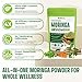 Moringa Powder Organic 2000MG, 18 in 1 Moringa Oleifera Leaf Powder with Ashwagandha, Rhodiola, Turmeric, Probiotics for Energy, Mood* - Green Superfood - 60 Servings