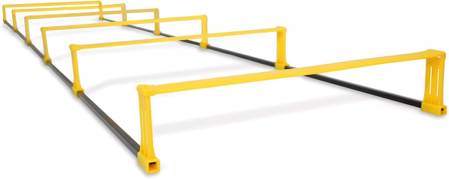 Yes4All Upgrade Agility Ladder - Speed Agility Elevation Ladder Training with Multi-Choice 6 & 12 Rungs Included Carrying Bag
