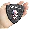Custom American Flag Name Patch - Personalized Embroidered Iron-On Name Tag For Jackets & Gear