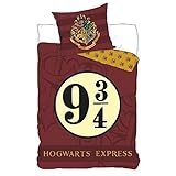 Producto oficial Juego de cama Harry Potter – Funda de edredón 140 x 200 cm funda de almohada 63 x 63 cm
