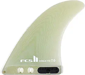 FCS 2 quilhas Longboard PG 20 cm transparentes