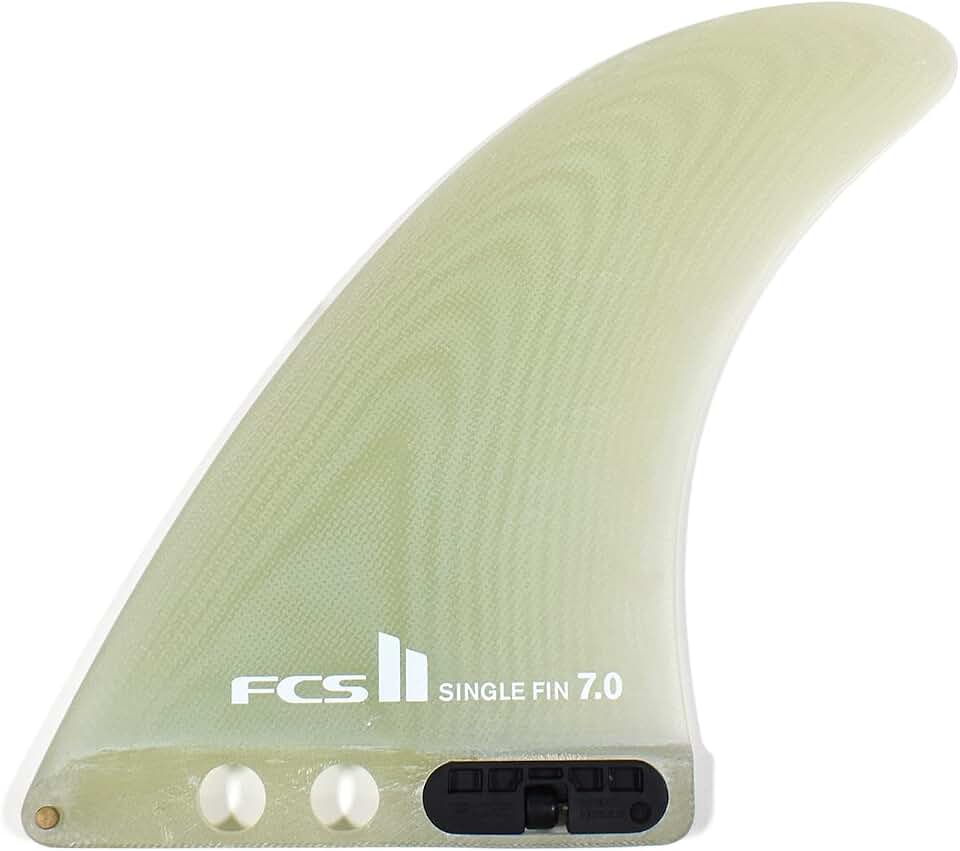 FCS 2 quilhas Longboard PG 20 cm transparentes