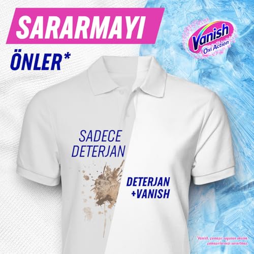 Vanish Kosla Multipower Beyazlar için Leke Çıkarıcı ve Çamaşır Deterjanı Güçlendirici Sıvı (1 x 1000 ml)