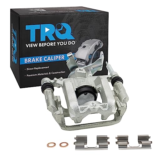 Image of TRQ Rear Left Brake Caliper w /Bracket Drivers Side