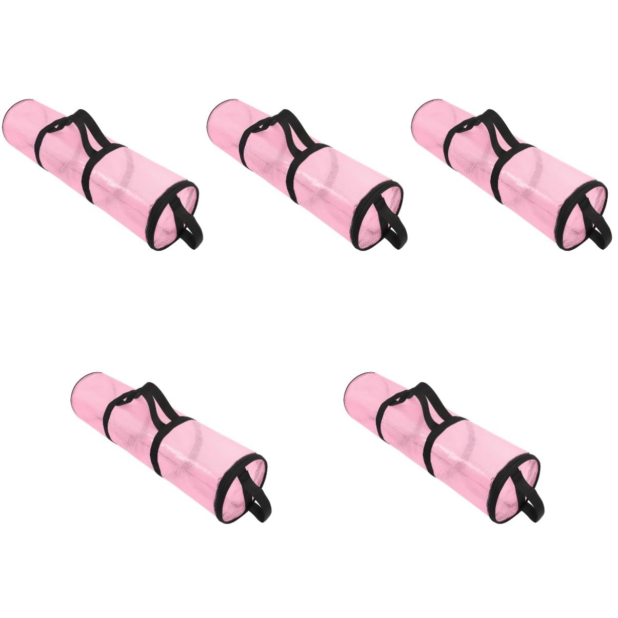 Ipetboom 5pcs Handy Christmas Wrapping Organizer Pouch Cylindrical Packing Bag for for Candies Toys and Snacks Convenient Storage