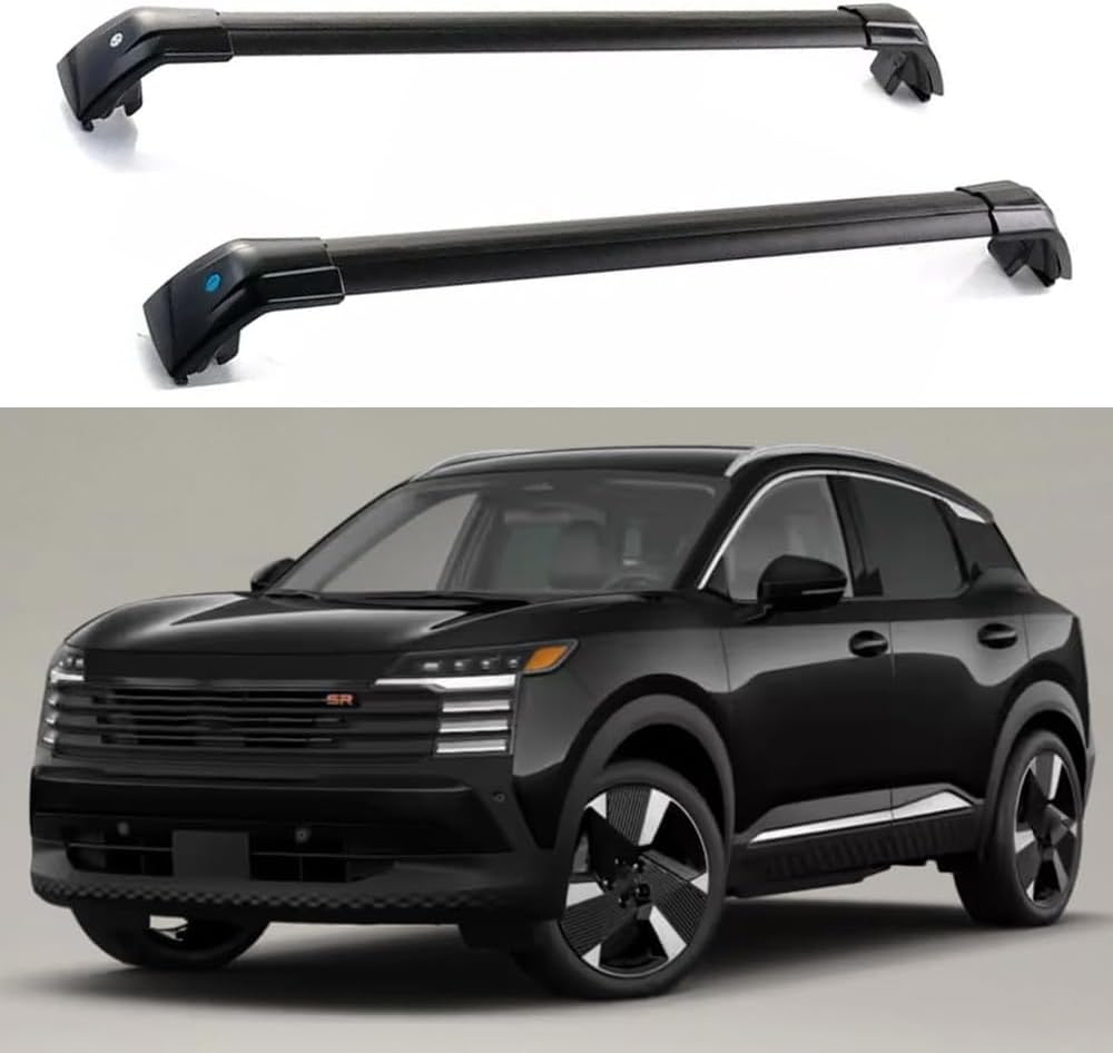 2pcs Cross Bars roof Rails Fits for Nissan Kicks SR 2025+ Crossbar Luggage Carrier Roof Rack Rail