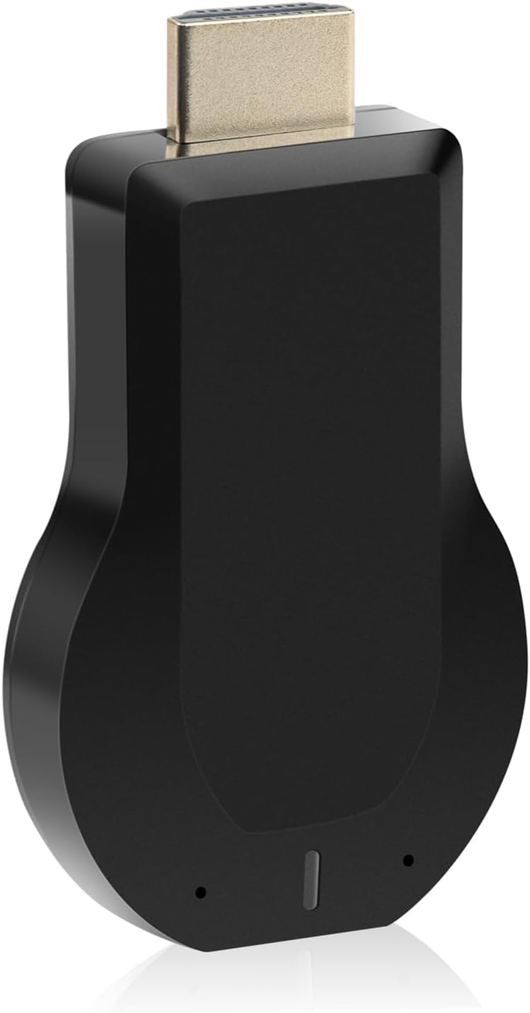 HDMI Wireless Display Adapter - WiFi 4K&1080P Mobile Screen Mirroring Receiver Dongle to TV/Projector Receiver Support Windows Black