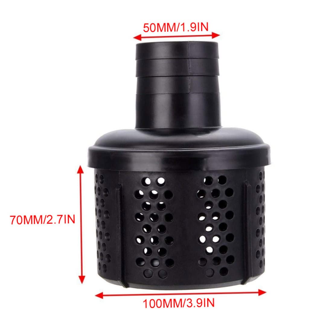 Filtro per Tubo Di Aspirazione Filtro per Tubo Di Aspirazione in Plastica Da 2 Pollici Filtro per Drenaggio Dell'acqua Sporca Filtro per Tubo Di Aspirazione in Plastica Filtro per Tubo Di Aspirazione
