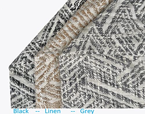 Kema Cotton Textured Decorative Lumbar Neutral Throw Pillow Covers Set Of 2 Farmhouse Style New Year Holidays Pillow Cushion Covers Set With Hidden Ziper Covers Only (12X20 Linen Beige) #TOP3