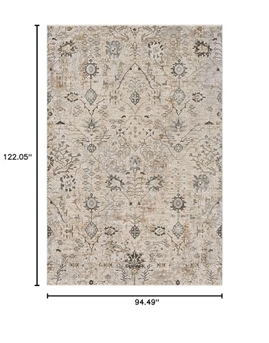Tapete decorativo rectangular Hauteloom Claydon 7'10" x 10'2" miniatura 3