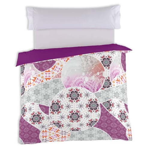 Housse de couette Bern multicolore à impression numérique géométrique et éclatante