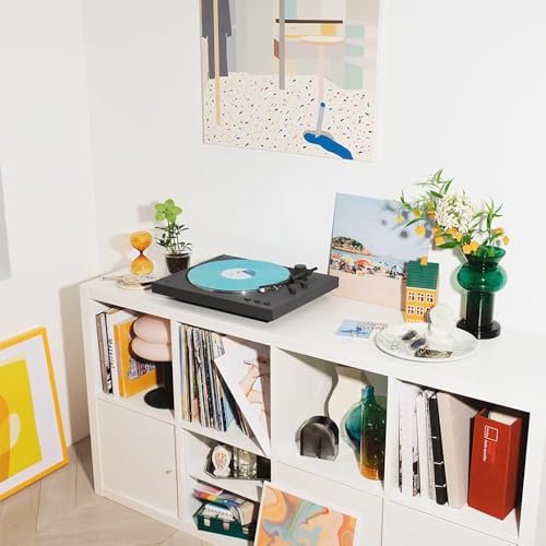 Image of Sony PS-LX3BT Full Auto Playback Turntable with Bluetooth Connectivity, Black Bundle with Audio-Technica AT-SP3X Bookshelf Speakers and Deco Essentials CPS Exclusive 2 YR Protection Pack