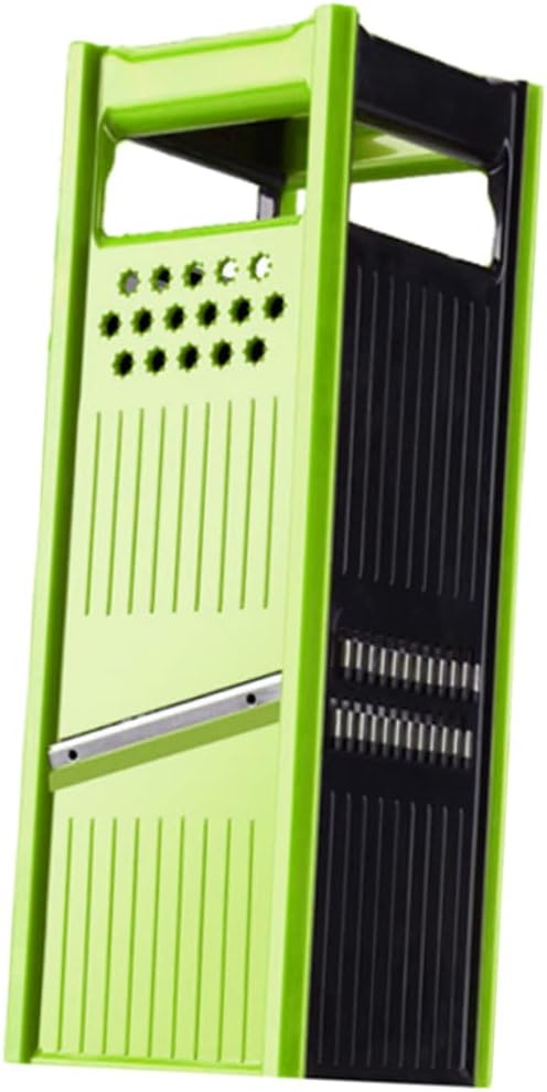 STOBAZA Multifunctional Vegetable and Fruit Slicer Stainless Steel Chopper with Ergonomic Handle for Effortless Grating and Slicing for Garlic Ginger and Carrots Green