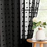 🌻ABMESSUNG: ca. 245x140 cm in HöhexBreite für 1 Stück, Jedes Paket enthält 2 Stücke Voile Transparente Gardinen, Mit 8 Metallösen kann man die Ösenschals einfach aufhängen, Die Ösen haben einen inneren Durchmesser von 40 mm und sind deshalb für Vorhangstangen mit einem Durchmesser von max. 38 mm geeignet. 100 % hochwertige Polyester, Die transparente Voile Gardine mit seinen dekorativen besonders attraktiv. funktionieren perfekt beim Drapieren und Die Farbe passt zu jedem Dekorstil.
