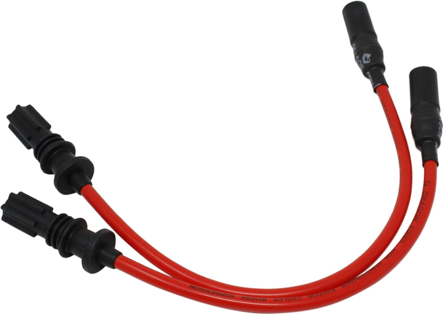 AIP Electronics Dragon FIRE Performance Direct Fit 8.5mm Low Ohm Spark Plug Wire Set Compatible with 2014-2020 Polaris Scrambler 850 and XP 1000 Replaces 4014007 4013328 OEM Fit PWJ308