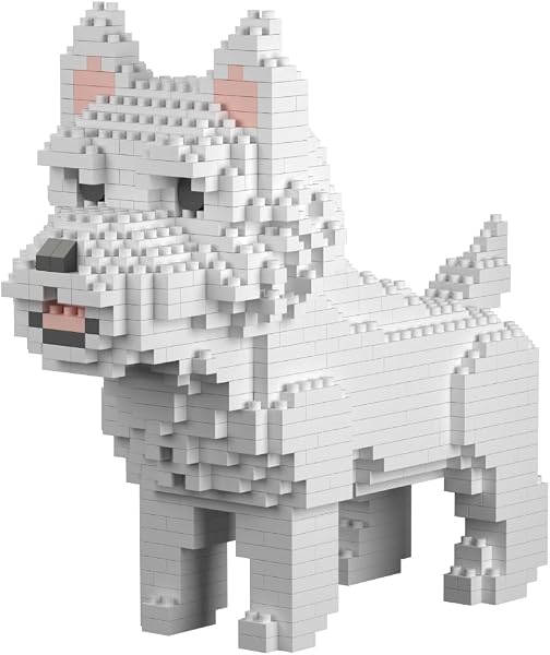 Chien Border Collie (Chien de Berger). Figure à Assembler avec des nanoblocs. 950 pièces. - 5