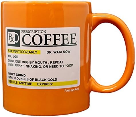 Personalised 'Prescription' Coffee Mug – Funny Novelty Gift Tea Cup For Doctors