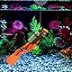 Bekecidi 2er-Pack Aquarium-Dekorationen, Kleiner Taucher, dekoratives Ornament, schwimmender Anhänger für kreatives Zubehör, Aquarium-Dekorationen, Meereslandschaftsbau (blau + orange)