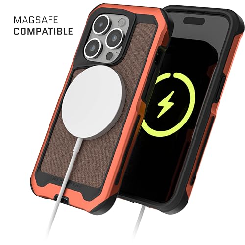 Coque alu iPhone 15 Pro Ghostek Atomic luxe marron