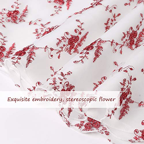 Red Girls Dresses 3T 4T Elegant Dresses For Party Toddler Girls' Special Occasion Dresses Flower Girl Wedding Dress (3-4 Years, Red Bowknot) #TOP4