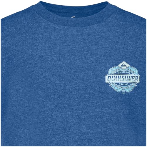Image of Quiksilver Boys' Short Sleeve Logo Graphic T-Shirt, Soft & Comfortable, Regular Fit