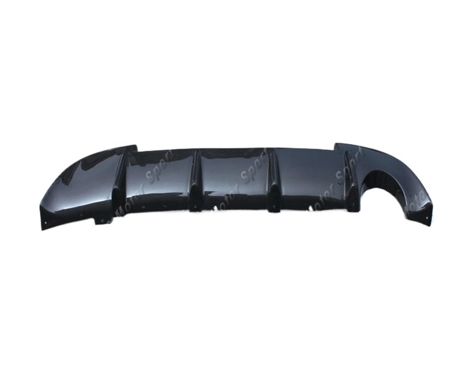 Diffuseur arrière carbone pour Ford Evolution EVO 9 2006-2007, tressage composite JDM - 4