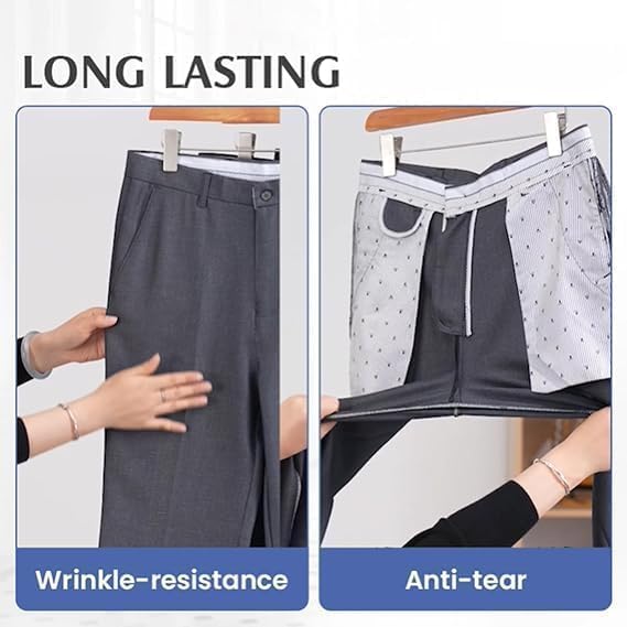 Truecups Mens Pants Oldenease Pants for Men Pleated Ice Silk High-Waist Comfort Dress Business Pant4