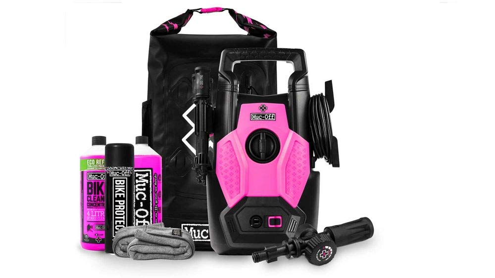 Muc-​Off Kit Limpieza Bicicleta - Hidrolimpiadora de Alta Presión Específica para el Lavado a Presión de Bicicletas - Incluye Limpiador y Protector de Bicicleta y más