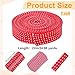 PH PandaHall 24 Yards Double Fold Binding Ribbon 1inch Wide Polka Dot Bias Tape Red Bias Tape with White Dot Ribbon Sewing Strap for Crafts Sewing Hair Bows DIY Garment Accessories