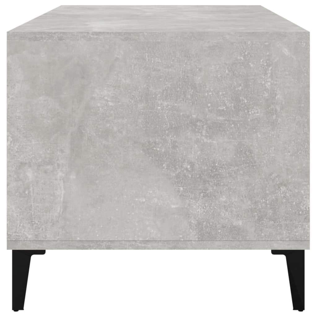 vidaXL Mesa de Centro Auxiliar Consola Mueble Salón Sala de Estar Oficina Sofá Comedor Almacenamiento Decoración Madera Contrachapada Gris Hormigón
