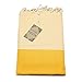 Produktbild ANNA ANIQ Fouta Hamamtuch Sauna-Tuch XXL Extra Groß 197 x 100cm - 100% Baumwolle aus Tunesien als Strand-Tuch, orientalisches Bade-Tuch, Picknick, Yoga, Schal, Pestemal, Strand-Handtuch (Gelb)