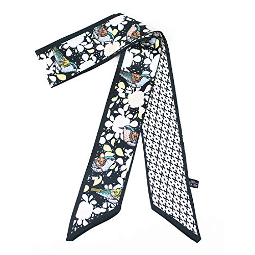 Gudessly Bag Handbag Handle Ribbon Scarf for Package Band Hair Head Neck Neckerchief Silk Scarf Bracele Oil and Ink Painting4