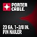 PORTER-CABLE Pin Nailer, 23-Gauge, 1-3/8-Inch (PIN138)