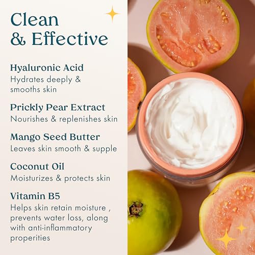 Kopari Ultra Restore Body Butter, Whipped Lightweight Formula, Hyaluronic Acid & Mango Seed Butter, Deep & Long-Lasting Moisture, Guava 7.7 oz - Image 6