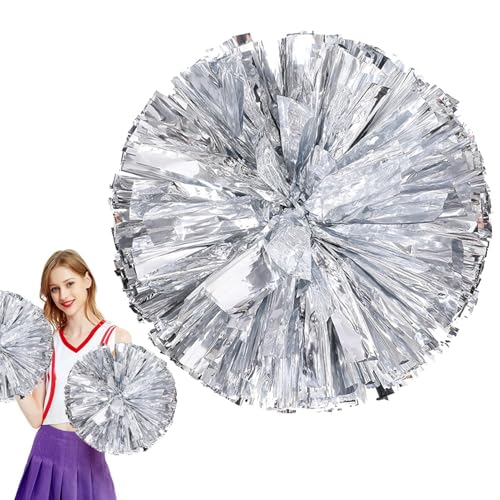 Pompones de porrista, s para animadoras, s para animadoras, animadoras de metal, pompones de baile para niñas, amigables con los dedos