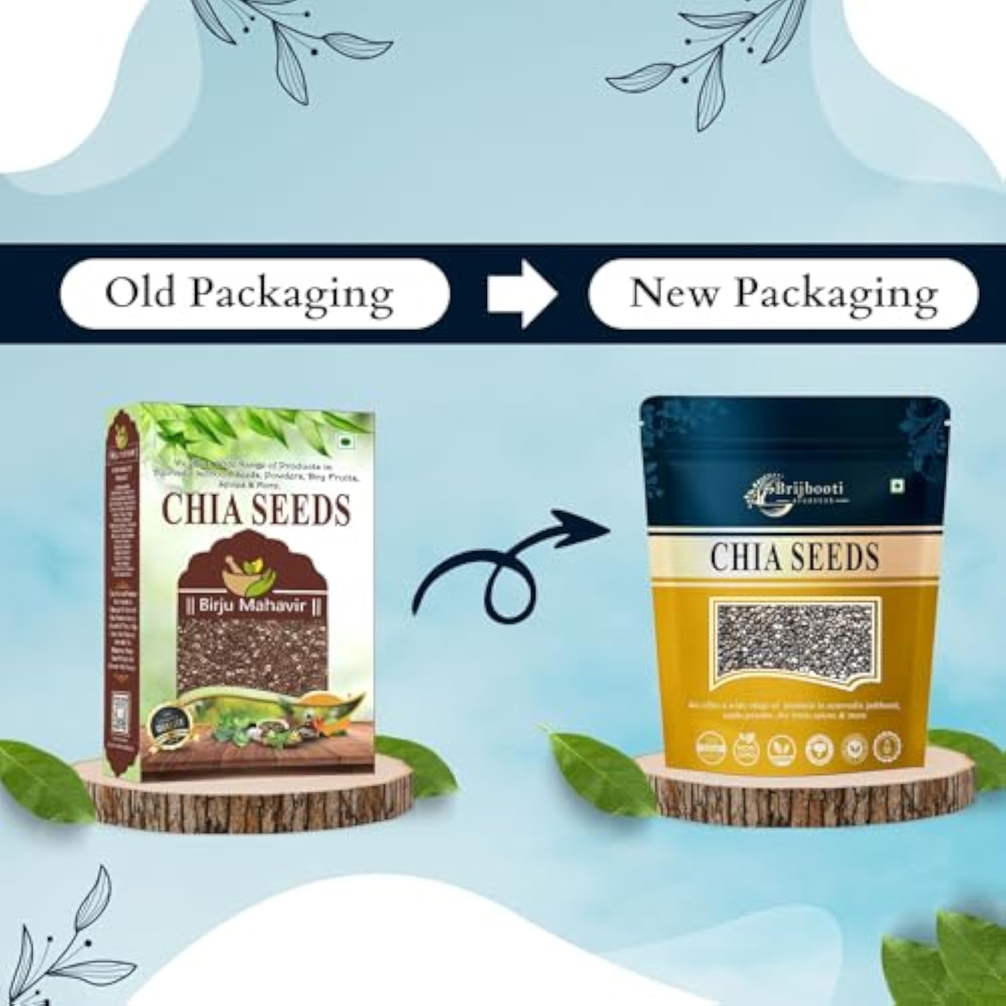Brijbooti Organic Chia Seed for Weight Loss - 250 Grams