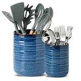 HASENSE Ceramic Utensil Holder, 7.4