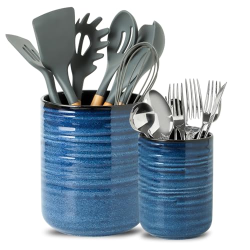 HASENSE Ceramic Utensil Holder, 7.4