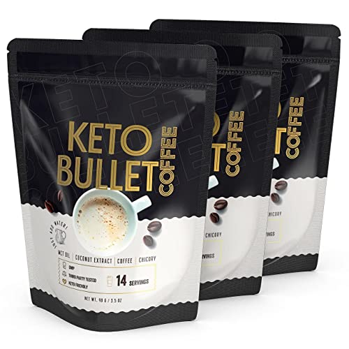 Keto Bullet 2+1 - Café Keto Instantáneo | Suplemento con Aceite MCT y Extracto de Coco Orgánico para Perder Peso | Bebida Energética Adelgazante con Proteína Natural Ideal para Dieta Cetogénica Cover