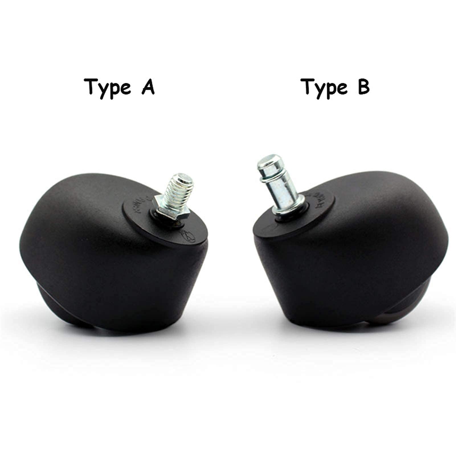 roulettes à plaques Accessoires de Chaise d'ordinateur Accessoires de Chaise pivotante Roues de Chaise de Bureau Roue de Chaise pivotante Roulette Universelle Roue de Landau