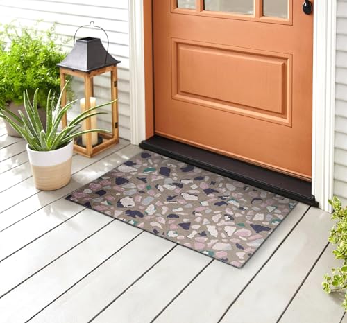 Tapis d'entrée antidérapant Tulup évite les glissades et protège vos sols de la pluie