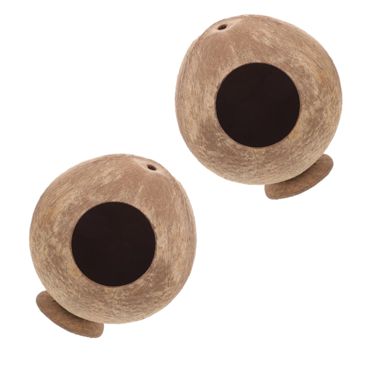 IMIKEYA 4 Stück Hamster Nest Spielzeug Hamster Kokosnüsse Kokosnuss Schale Meerschweinchen Versteck Hamster Versteck Hamster Verstecke Hamster Kokosnuss Ratten Versteck