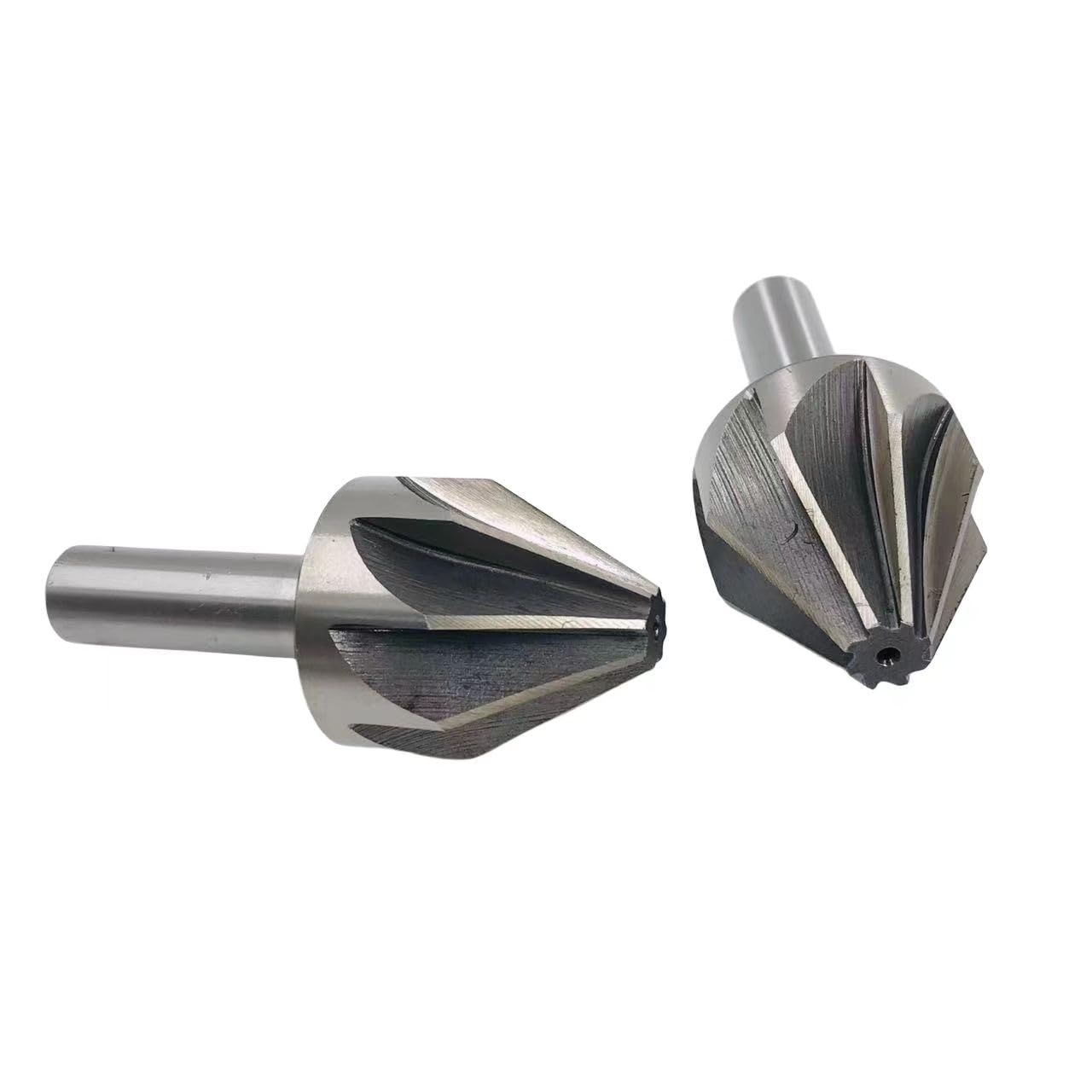 1 sztuk HSS wiertło rozwiercające Bit 6-50mm średnica 60 stopni fazowanie wiertło rozwiercające 6/8 rowek frez fazujący frez palcowy metalowe fazowanie wiertło Hole Cutter(Size:40mm(60 degrees))