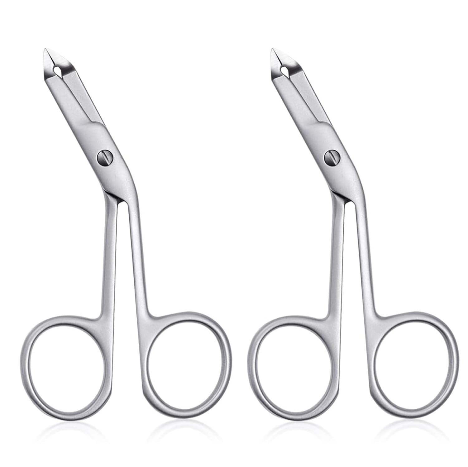 2Pcs Professional Scissor Tweezers with Handles