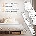 POWERTEC Surface Mounted Bed Rail Brackets 8PK, Bed Frame Hardware w/ Mounting Screws for Head Board/Bed Frame/Footboards, No-Mortise Bed Hardware (71425-P2V)