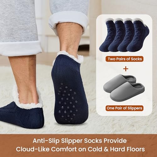 Slipper Socks Winter Warm Cozy Fuzzy Thermal Thick Fluffy Socks