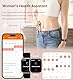 INNOFOVO Smartwatch Damen, 1.85 Touchscreen Fitnessuhr mit Telefonfunktion 130+ Sportmodi SpO2 Schlafmonitor Pulsmesser Schrittzähler, Wasserdicht Smart Watch Sportuhr für Android iOS(Roségold)